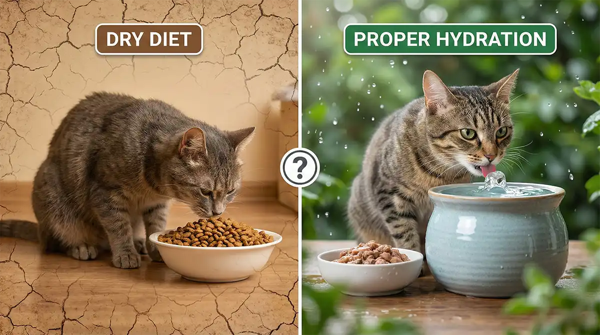 Read more about the article What Causes Dehydration in Cats? (And How to Get Them to Drink)
