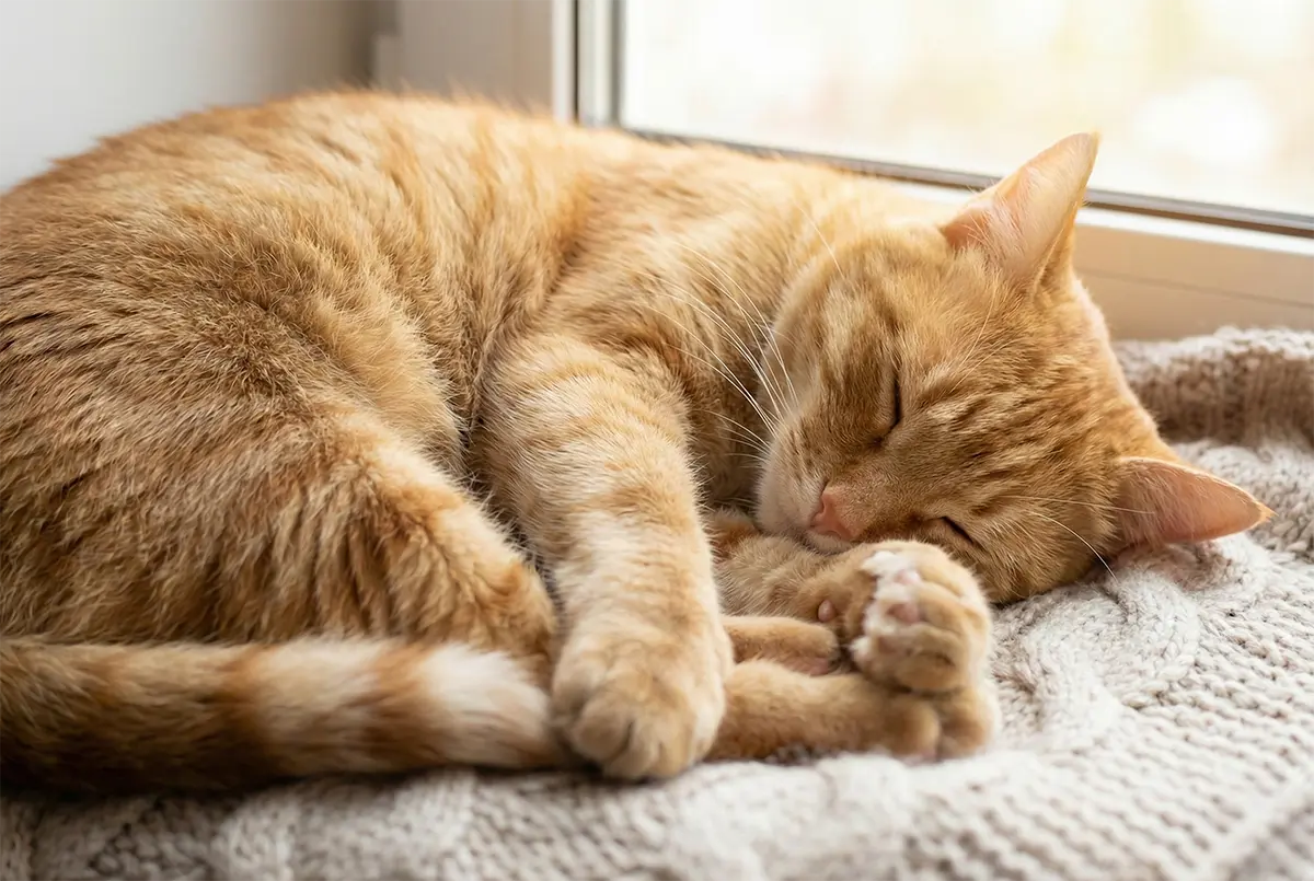 Read more about the article Why Is My Cat Shaking While Sleeping? (Dreams vs. Danger)