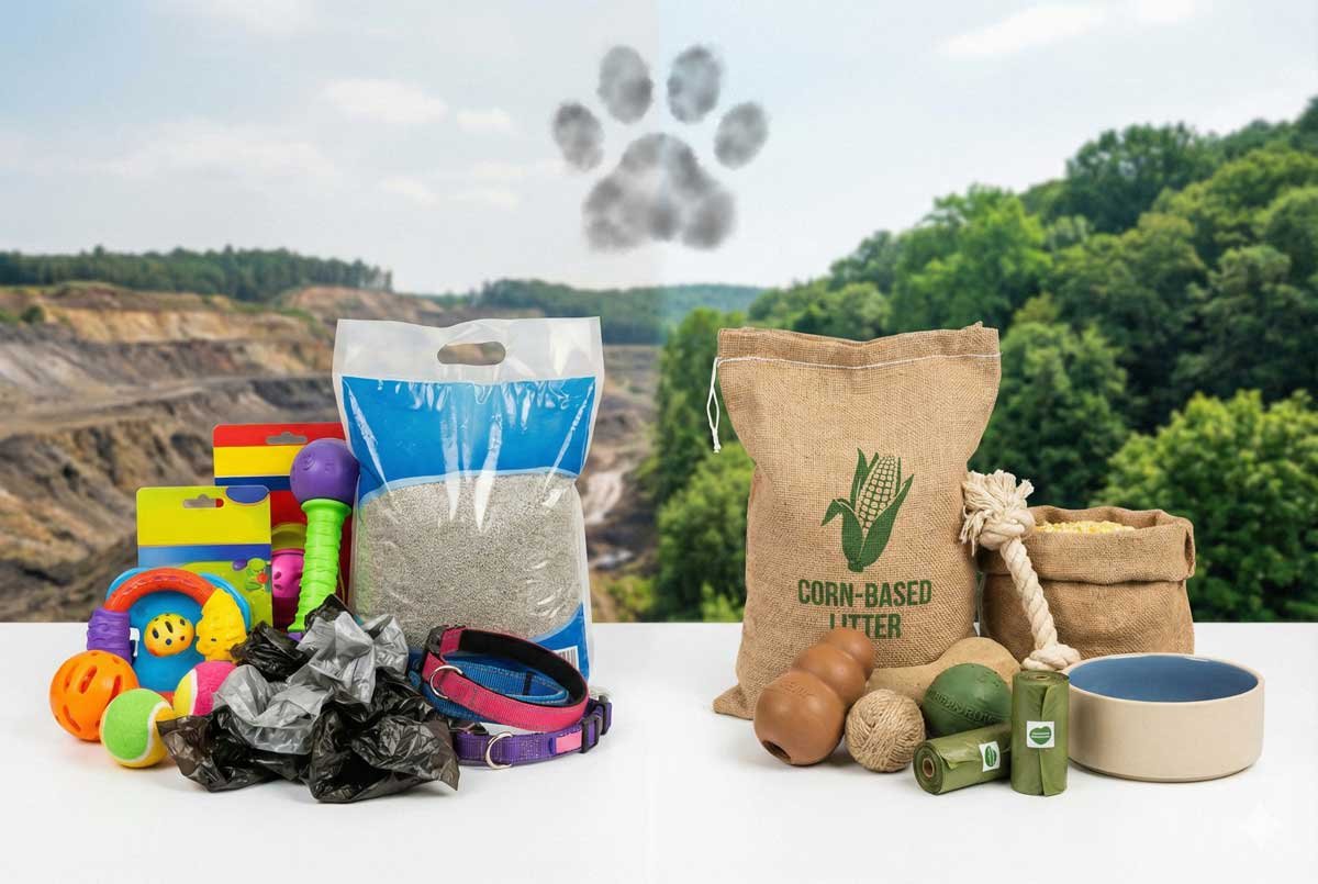 Read more about the article The Carbon Pawprint: Revealing the Environmental Impact of Traditional Pet Supplies