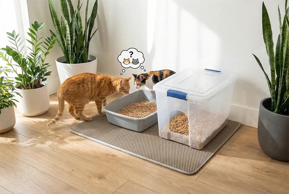 Read more about the article Can 2 Cats Share a Litter Box? The Truth About Multi-Cat Hygiene